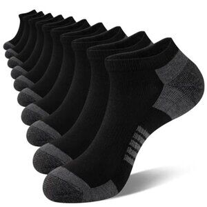 Mens Ankle Socks 10 Pack Low Cut Cushioned Athletic Running Casual Comfort